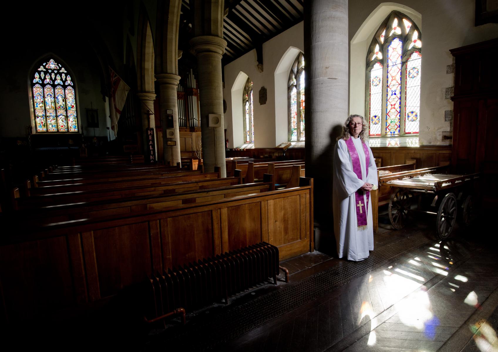 Rev Ann Chapman, priest in charge, parishes of Hawes, Hardraw, Askrigg, Stalling Busk