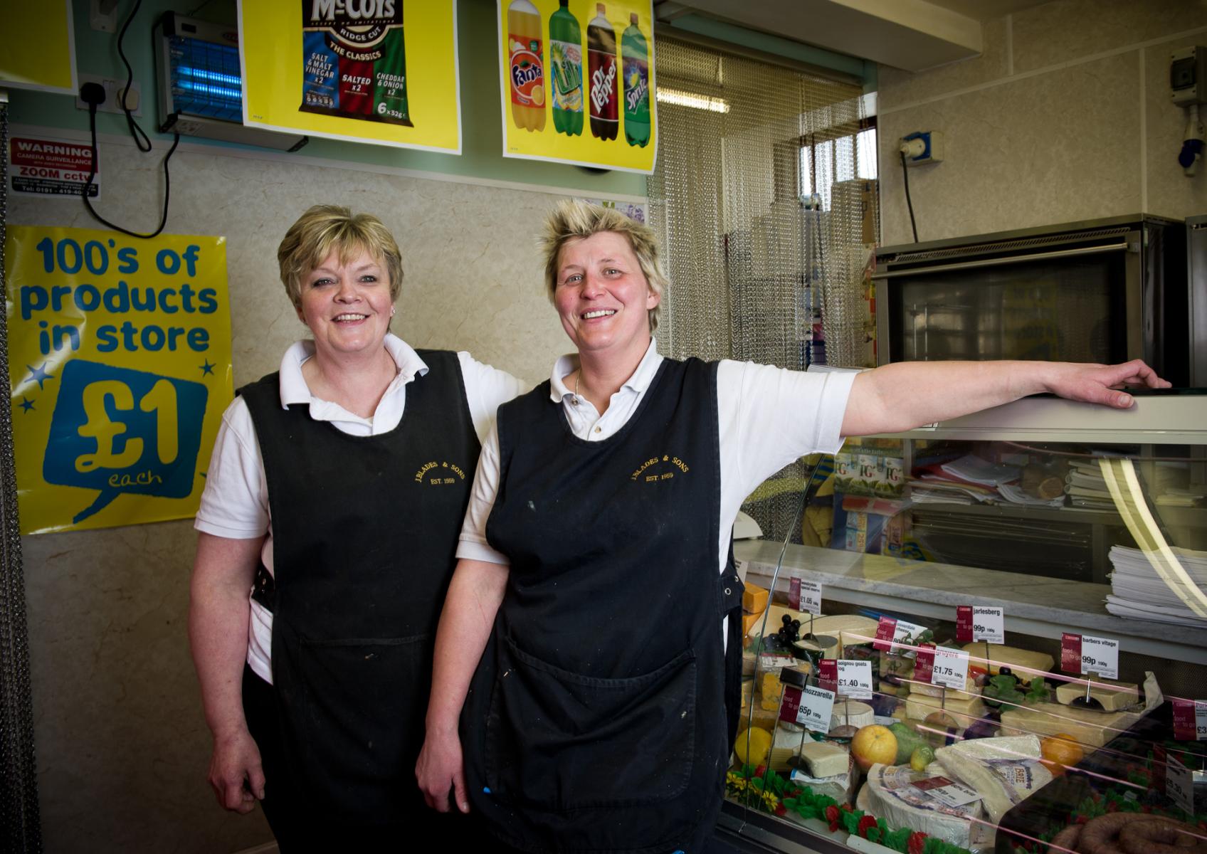 Elsie and Di Blades, the Spar